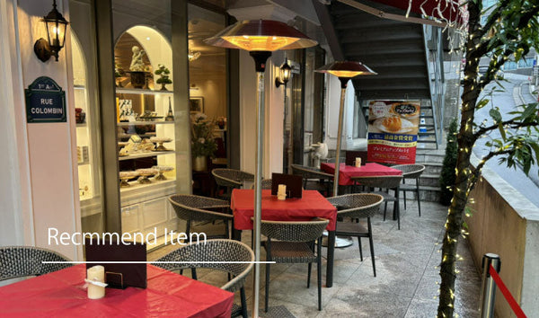 防水・安全・広範囲。プロフェッショナルな快適空間へ。（赤外線ヒーター）