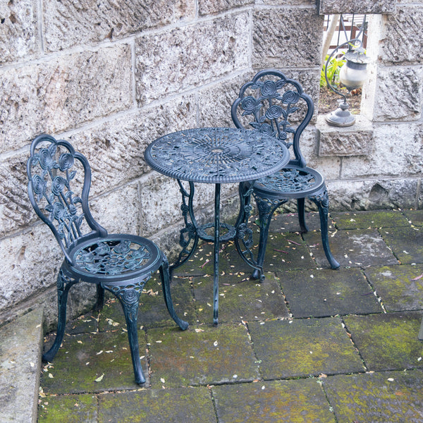 鋳物テーブル3点セット（中）13036 ジャービス商事［F-622］