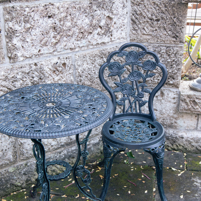 鋳物テーブル3点セット（中）13036 ジャービス商事［F-622］