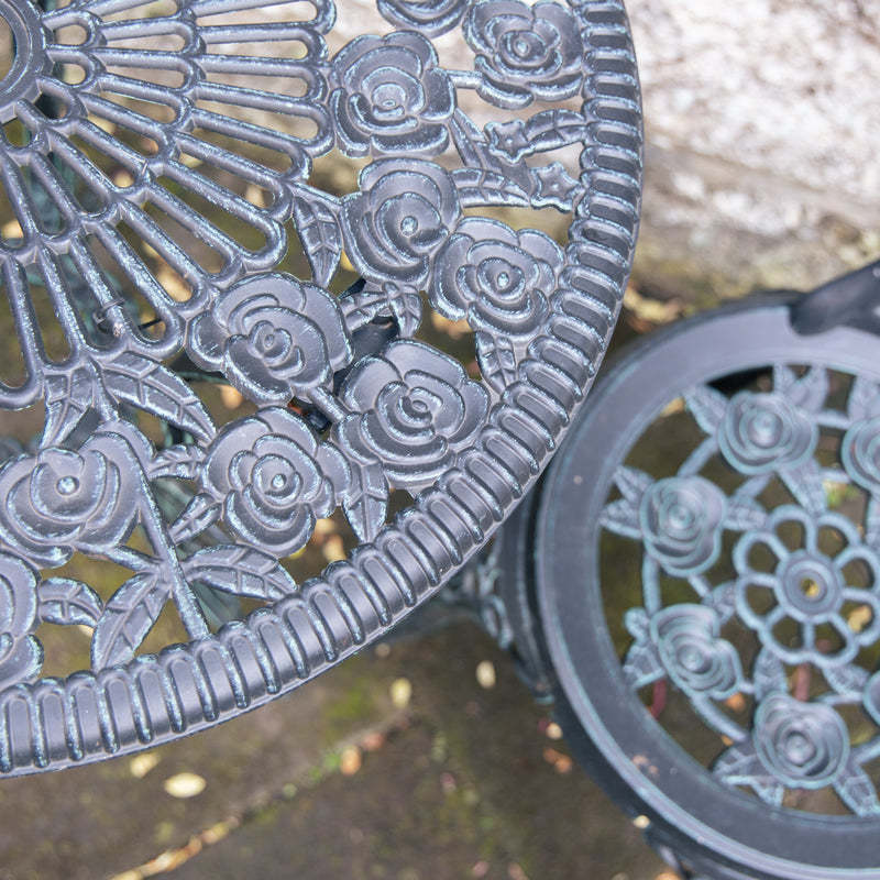 鋳物テーブル3点セット（中）13036 ジャービス商事［F-622］