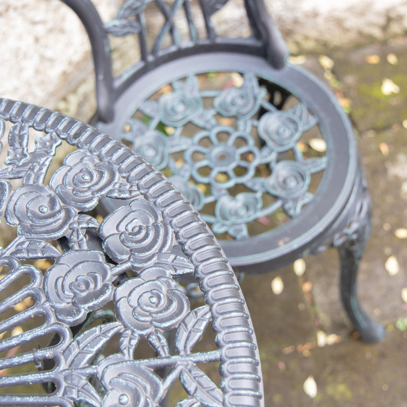 鋳物テーブル3点セット（中）13036 ジャービス商事［F-622］