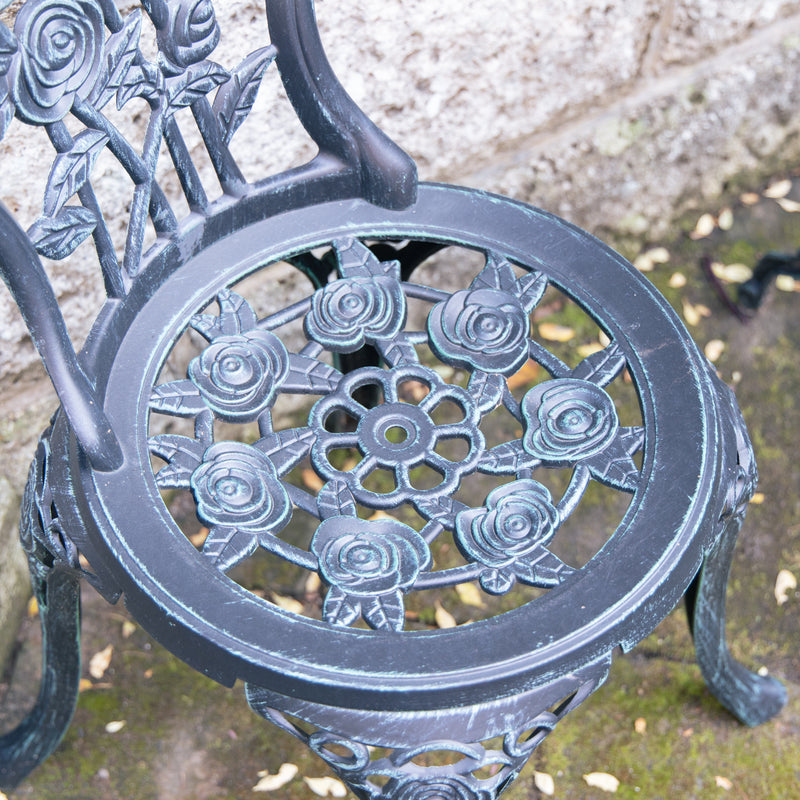 鋳物テーブル3点セット（中）13036 ジャービス商事［F-622］