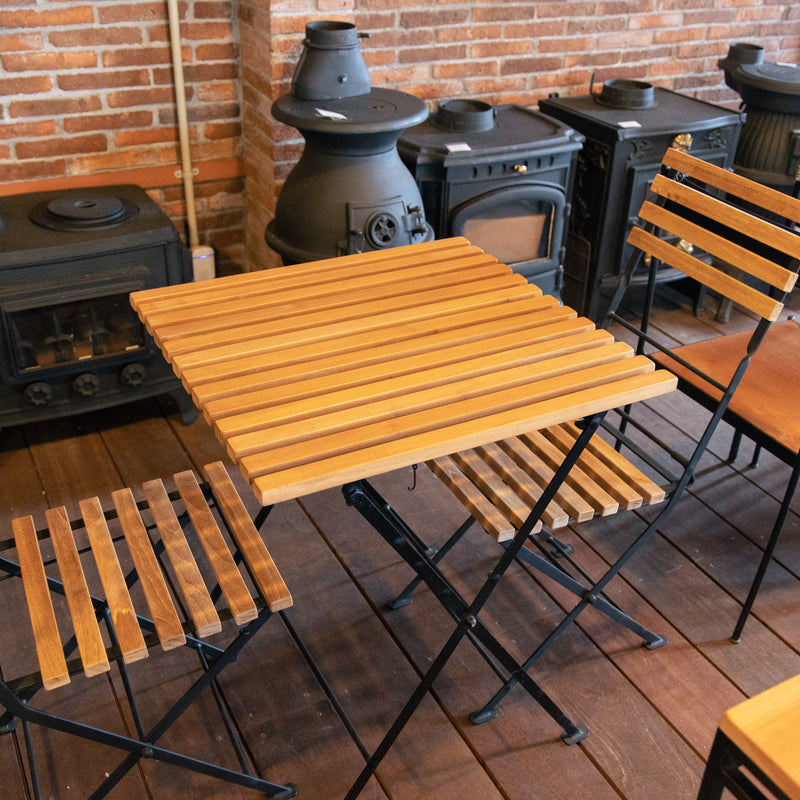 折り畳みアイアンチークテーブル 34219 ジャービス商事［F-636］