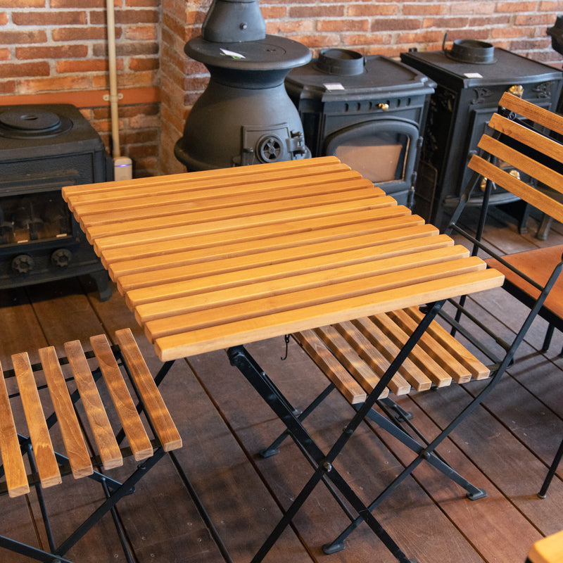 折り畳みアイアンチークテーブル 34219 ジャービス商事［F-636］