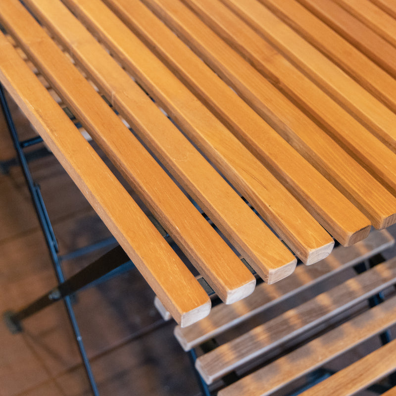 折り畳みアイアンチークテーブル 34219 ジャービス商事［F-636］