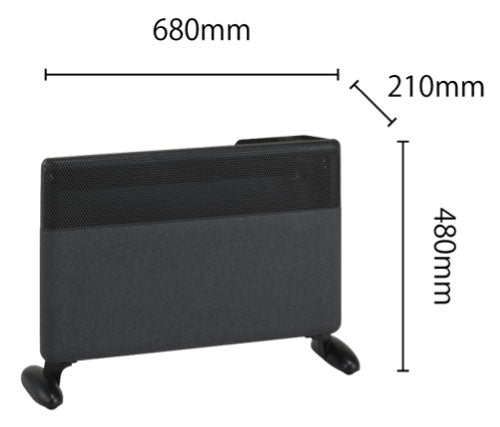 Chrester（クレスター）寝室用ノクターンヒーター（2色）HEAT-AK-C21（W/B）（認定販売店限定商品）[CH-023]