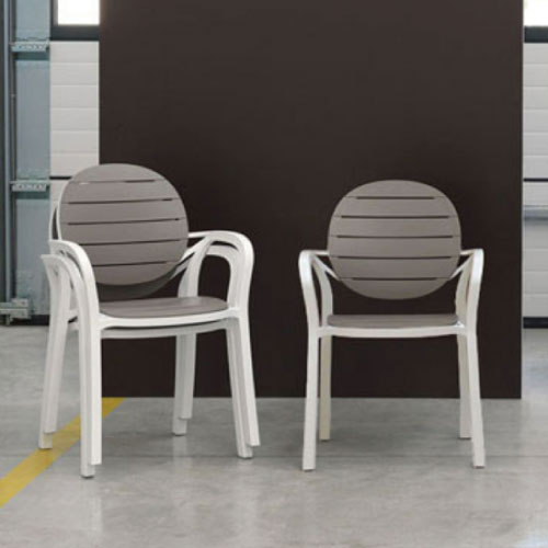 【関東地域限定販売商品】ナルディ パルマアームチェアー（モカ）［F-822］