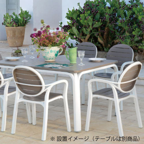 【関東地域限定販売商品】ナルディ パルマアームチェアー（モカ）［F-822］