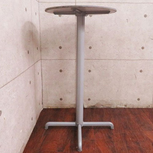 【関東地域限定販売商品】ナルディ カリス ハイテーブル60（グレー）［F-826］