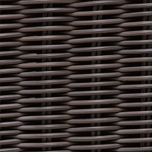 【関東地域限定販売商品】ロムガーデン 庭座 スクエアチェアー（シートパット付/ダークブラウン）［F-838］