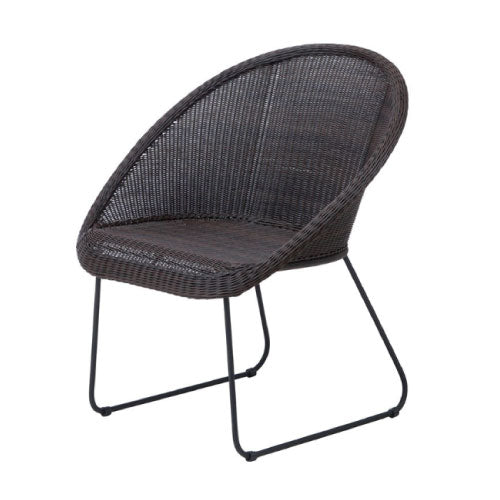 【関東地域限定販売商品】ロムガーデン 庭座 サークルチェアー（ダークブラウン）［F-841］