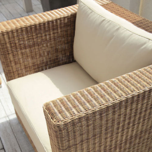 【関東地域限定販売商品】ロムガーデン ベベック シングルソファ（シートパット・クッション付）［F-848］