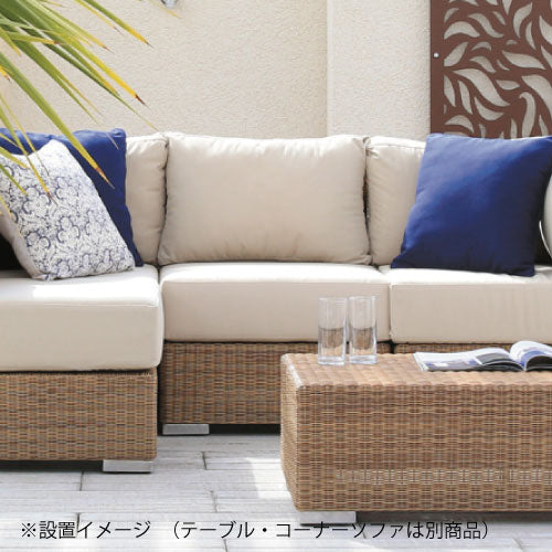 【関東地域限定販売商品】ロムガーデン ベベック センターソファ（シートパット・クッション付）［F-850］