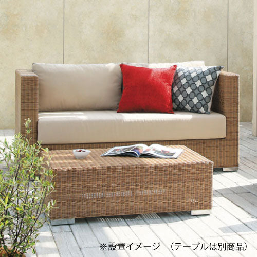 【関東地域限定販売商品】ロムガーデン ベベック ダブルソファ（シートパット・クッション付）［F-851］