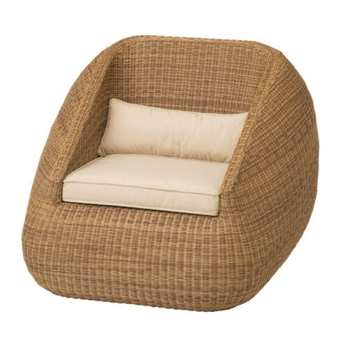 【関東地域限定販売商品】ロムガーデン ブルコス シングルソファ（シートパット・クッション付）［F-853］