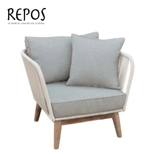 【関東地域限定販売商品】レヴール シングルソファ（シートバット1枚・背面クッション1個・クッション1個付）［F-858］