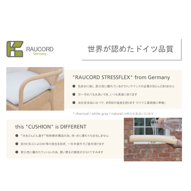 K-RAUCORD・ケイラウコード PARMA サイドチェア（クッション付）[F-890]