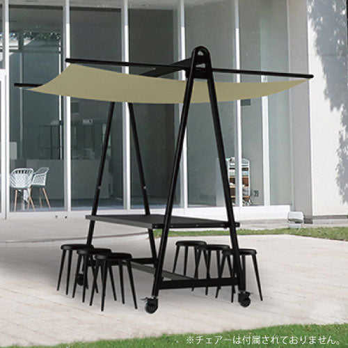 MeetBooth（ミートブース）日除け付き屋外用テーブル タカノ株式会社［F－923］