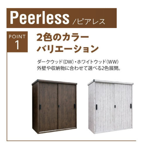 サンキン物置 E-Style Peerless（ピアレス） EP-1790(DW・ww)  間口1700x奥行900x高さ1947[G-2568]【北海道・九州・離島不可：エリア限定】