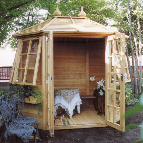 [開梱・組立・設置込]ニューブロンテサマーハウス 40306  ジャービス商事株式会社 木製ハウス・木製物置・小屋[GY-034]