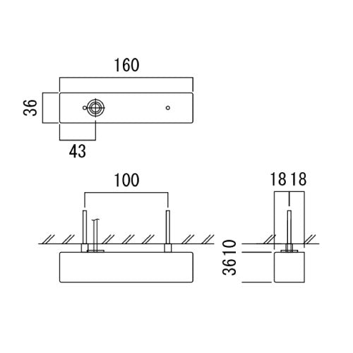 POLARIS（ポラリス）（カラー：3色）LED・表札灯・玄関照明・門柱灯・間接照明[L-1095]
