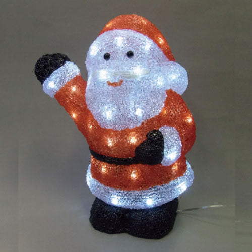 サンタクロース L3D800/3Dモチーフ イルミネーション/白色LED48球［L-875］