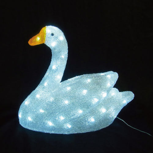 スワン L3D367/3Dモチーフ イルミネーション/白色LED60球［L-920］