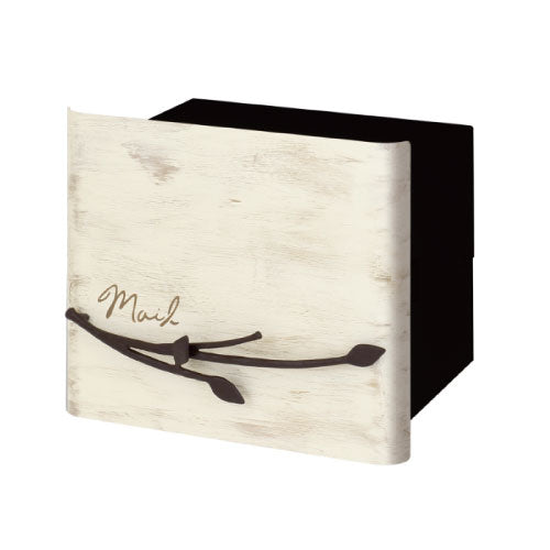 郵便ポスト・イルヴァリオ ブランチ（ブラッシュミルキーホワイト/埋め込み）[P-1184]