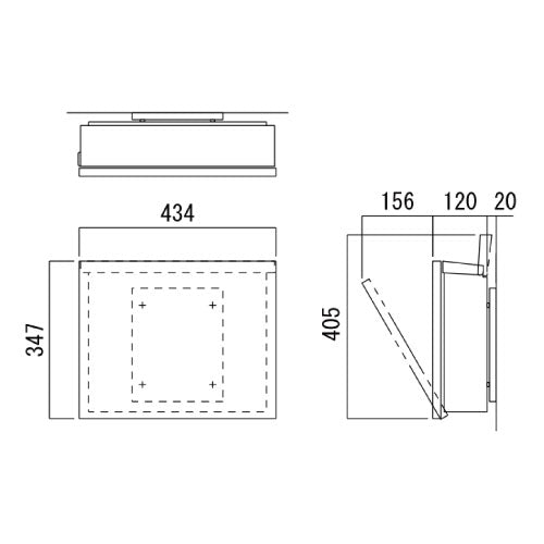 郵便ポスト・パーサス プレーン（カラー：9色）[P-1322]