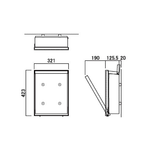 郵便ポスト・オーパス レザー（カラー：4色）[P-1580]