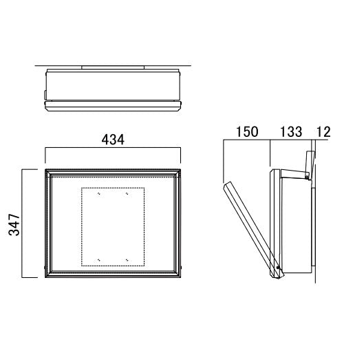 郵便ポスト・パーサス モールド1（カラー：6色）[P-1596]