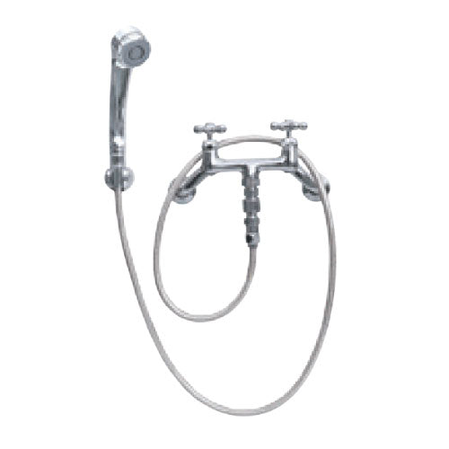 立水栓ユニット シャワープレイス シカクルスタンド（シャワーヘッド付水栓金具：混合水栓用・カランパイプなし） [W-686]