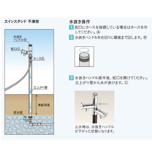 エインスタンド 不凍栓 2口 左右仕様 L1000 カラー：3色（蛇口2個） ウォータースタンド 立水栓 水栓柱 ユニソン[W-742］（北海道・離島不可）