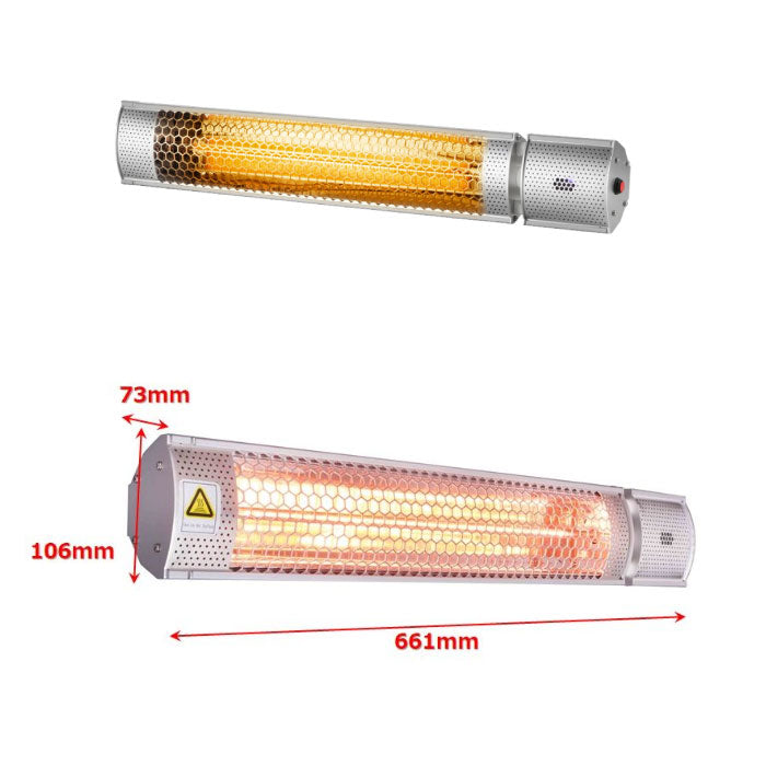 Chrester（クレスター）フェアリー・シルバー100V・赤外線ヒータースタンド付オプション（横向き取付用）HEAT-C-101SSH［CH-006］