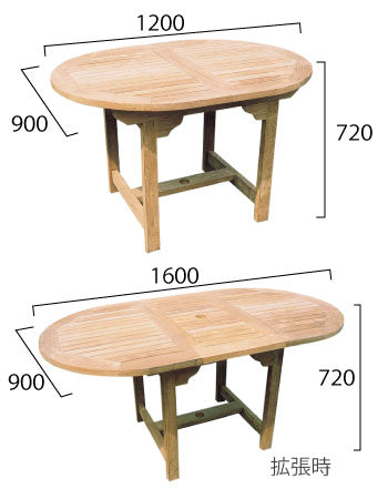 エクステンションテーブル 36337 屋外家具・ガーデンファニチャー