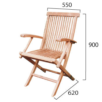 折り畳みアームチェア 20703 ジャービス商事［F-639］