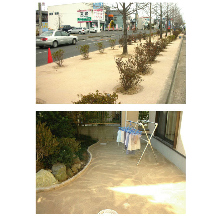 固まる土・防草・舗装土「楽土25kg」完全無機素材[G-218]