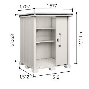 物置・屋外 おしゃれ 物置き 大型 小屋 小型：ヨド物置エルモ LMD-1515（一般・積雪共用）[G-340] ［北海道・沖縄県・離島・一部地域発送不可］