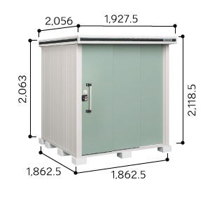 物置・屋外 おしゃれ 物置き 大型 小屋 小型：ヨド物置エルモ LMD-1818（一般型）[G-351] ［北海道・沖縄県・離島・一部地域発送不可］