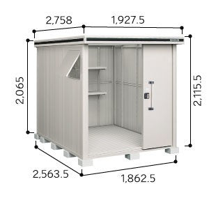 物置・屋外 おしゃれ 物置き 大型 小屋 小型：ヨド物置エルモ LMD-1825（一般型）[G-359] ［北海道・沖縄県・離島・一部地域発送不可］