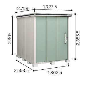 物置・屋外 おしゃれ 物置き 大型 小屋 小型：ヨド物置エルモ LMD-1825H（一般型/背高）[G-361] ［北海道・沖縄県・離島・一部地域発送不可］
