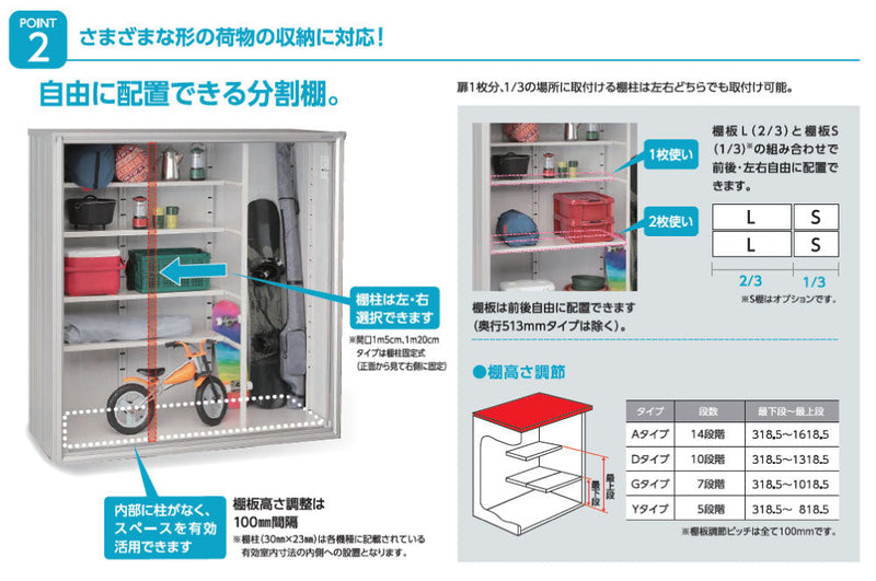 ヨド物置エスモ ESF-1907A 間口1950x奥行750x高さ1906 [G-514]