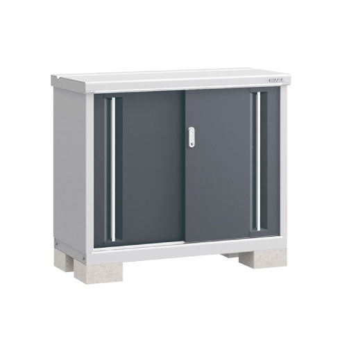 物置・屋外 おしゃれ 物置き 大型 小屋 小型：イナバ物置シンプリー MJX-115AP：長もの収納タイプ[G-583]【関東エリア限定】