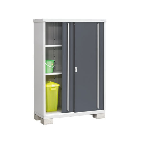 物置・屋外 おしゃれ 物置き 大型 小屋 小型：イナバ物置シンプリー MJX-136E：全面棚タイプ[G-626]【関東エリア限定】
