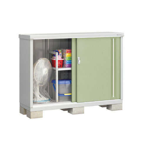 物置・屋外 おしゃれ 物置き 大型 小屋 小型：イナバ物置シンプリー MJX-155B：全面棚タイプ[G-642]【関東エリア限定】