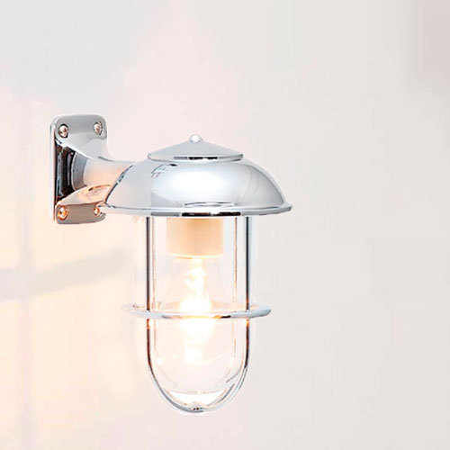 真鍮製ガーデンライトBR5000 CR CL（普通球・クリアーガラスタイプ）700351[L-569]