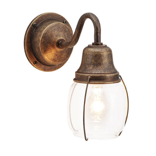 真鍮製ポーチライトBR1720 AN CL（白熱球・クリアガラスタイプ）700455[L-620]