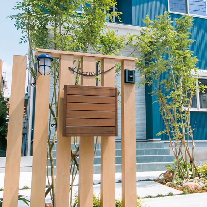 郵便ポスト・ディーポスト D-POST  ウッドパネル01（壁付け/カラー：2色）[P-1204]
