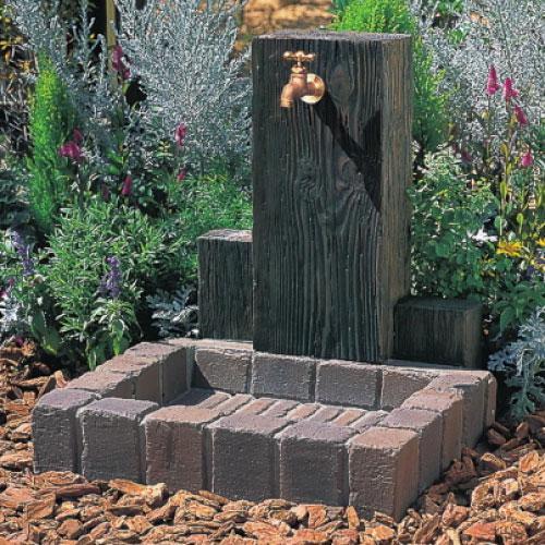 立水栓ユニット ウッドクリートタイプPB（ネオミックス）蛇口付［W-343］