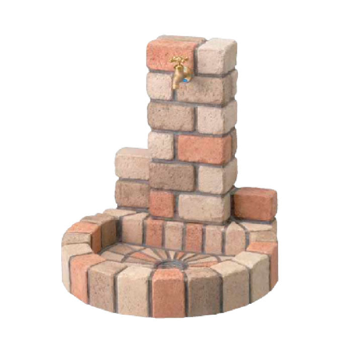 立水栓ユニット サークルタイプ・サークルパン（ネオミックス）蛇口付［W-353］